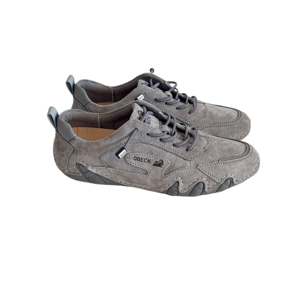 Dbeck Womens Gray Ariwalker Sundaystroll Comfortable Walking Shoes size 38 EU